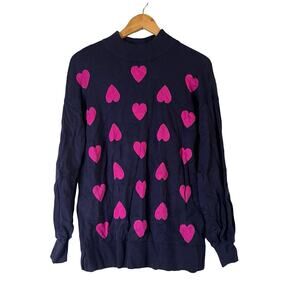 A627957 BELLE by Kim Gravel Take Heart Intarsia Sweater Twilight S